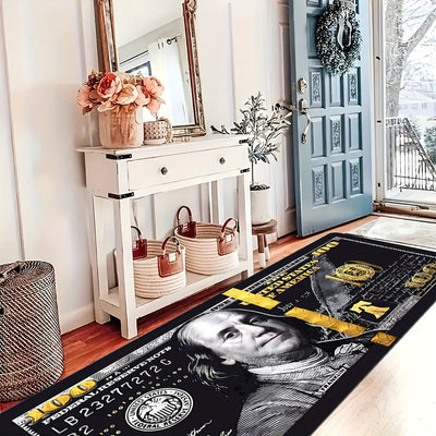 1pc Alfombra Suave de Área del Dólar Americano - Ideal para salones, baños, dormitorios, salas de juegos, habitaciones universitarias - Tapetes de piel sintética linda - Lavable en máquina - Decoración Interior - Decoración del Hogar