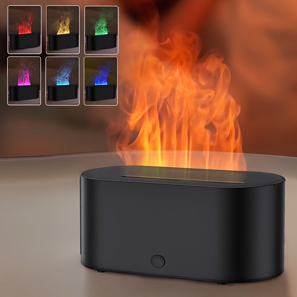 1pc Lámpara AromaRelax Colorida para Dormitorio 5V 1A Humidificador Atmosférico AromaRelax para Decoración del Hogar Difusor de Escritorio Doméstico de 5 Watt con Tecnología de Onda Sonora para Habitaciones con Aire Acondicionado, Oficina o Sala de Estar