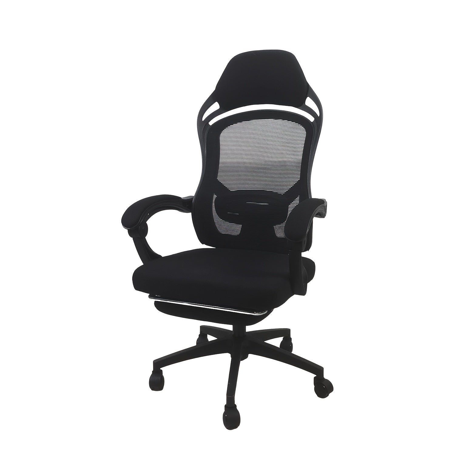 Silla de Juego Ergonómica con Reposapiés - Altura Ajustable, Asiento Giratorio Cómodo para Oficina y Hogar, Ideal para Residencias y E-Deportes