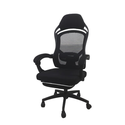 Silla de Juego Ergonómica con Reposapiés - Altura Ajustable, Asiento Giratorio Cómodo para Oficina y Hogar, Ideal para Residencias y E-Deportes