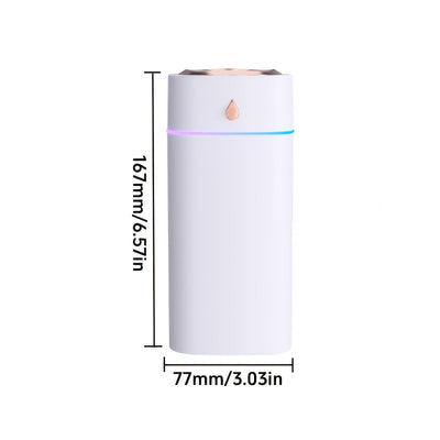 Humidificador de tres rociadores, para uso doméstico, dormitorio, funcionamiento silencioso, ambientador de escritorio y coche con aromaterapia de aceites esenciales, regalo ideal para chicas