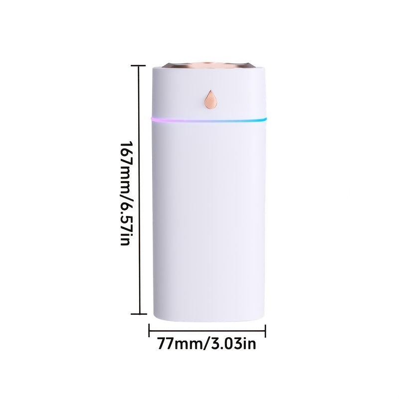Humidificador de tres rociadores, para uso doméstico, dormitorio, funcionamiento silencioso, ambientador de escritorio y coche con aromaterapia de aceites esenciales, regalo ideal para chicas