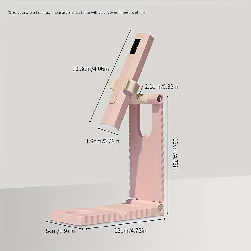 2 en 1 Lámpara LED para Uñas con Pantalla Digital - Secador de Uñas USB Recargable, Portátil y Rápido, Base Incluida para Manicura y Pedicura - Colores Pastel (Blanco/Rosa), Máquina Compacta para Endurecer Gel, Herramienta Multifuncional de Belleza, Cons