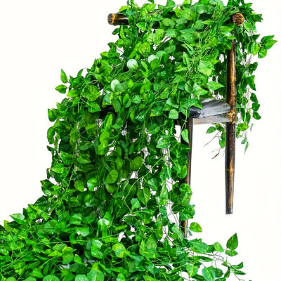 12 piezas de supergrandes y extra largas de 72 hojas de tiras de vino - Arco floral elegante blanco y verde para bodas, aniversarios y decoración al aire libre, perfecto para decoración de lobby de hotel, patio y decoración de salón, decoración de bodas