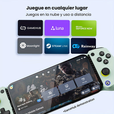 GameSir X5 Lite Mando de Juego para Móvil: Palancas Hall Effect para FPS/MOBA | Ultra Ligero 135g | Botones Turbo | Carga Pasante | Compatible con iOS/Android