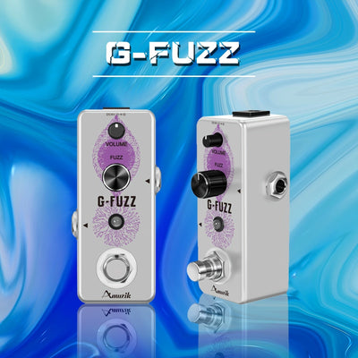 Pedal de guitarra Fuzz clásico vintage, elegante pedal de guitarra Fuzz clásico Mini pedal Fuzz para guitarra eléctrica Pedal Fuzz especial adecuado para música electrónica Mini tamaño True Bypass