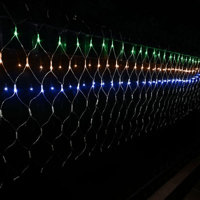 Luces Led Malla Multicolor 240 Luces Decoración Navidad 4x1 Metros 2142
