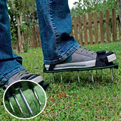 Zapatos con espinas para jardín, aerador de césped de 1,65 pulgadas de largo, cultivador de césped con resina epoxi autoajustable.