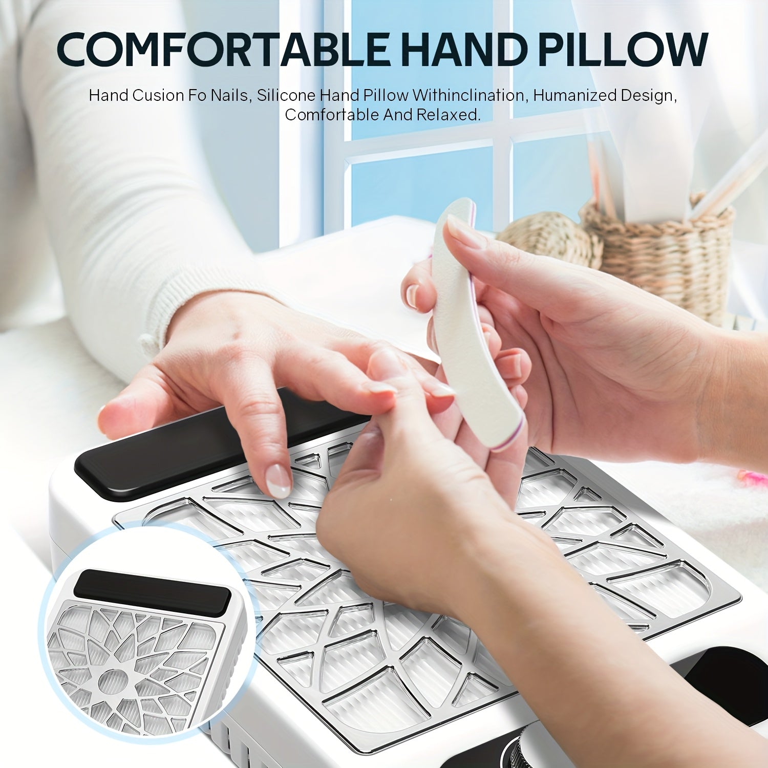 Recolector de polvo para uñas de 3700 RPM con pantalla digital, batería de litio, aspiradora potente para uñas, bajo ruido, disipación rápida de calor, botón de control de velocidad, libre de formaldehído, alimentación por enchufe, 110V, herramienta para