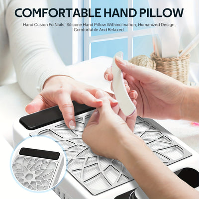 Recolector de polvo para uñas de 3700 RPM con pantalla digital, batería de litio, aspiradora potente para uñas, bajo ruido, disipación rápida de calor, botón de control de velocidad, libre de formaldehído, alimentación por enchufe, 110V, herramienta para