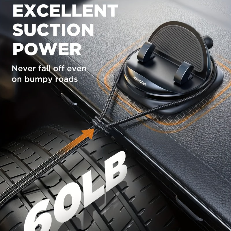 Soporte para Teléfono de Coche Montable en el Salpicadero - Soportes Giratorios, Silicona Antideslizante, ABS, Impermeable, Resistente al Calor, con Agarre Cargado por Resorte para Smartphones