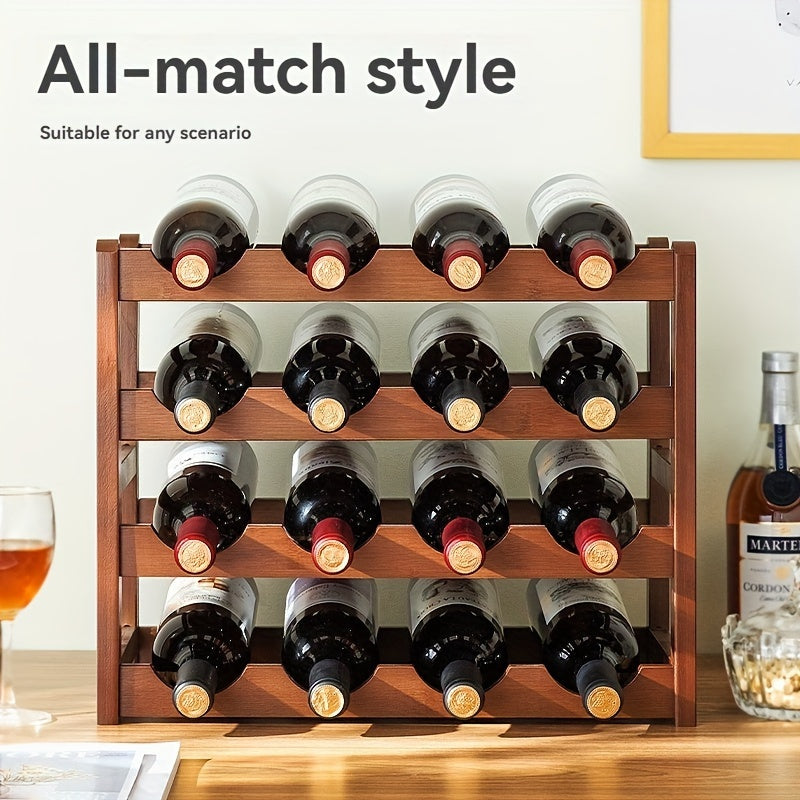 Pequeño estante para vinos de encimera para el hogar, conveniente y hermoso, se puede utilizar en la cocina, el restaurante, la oficina y otras escenas.