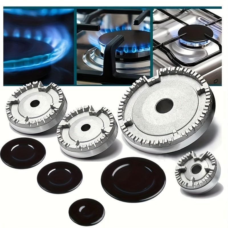 Juego de 8 Cubiertas para Quemadores de Estufa de Gas Sabaf en Metal - Kit de Repuesto Duradero de Hierro Fundido para Mejorar el Rendimiento Culinario