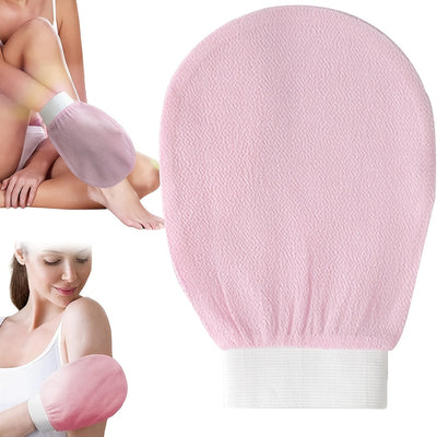 Guantes exfoliantes profundos, 1/2/3 piezas, color beige claro, para piel suave y radiante, elimina células muertas, guantes suaves para baño y ducha, guantes exfoliantes coreanos, beige claro