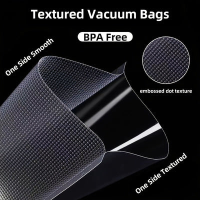 Paquete de 3 Bolsas Selladoras AGASHE - Rollos de 3m, Múltiples Tamaños (11.18” y 7.09” de Ancho), Cortables para Almacenamiento de Alimentos, Sous Vide, Preparación de Comidas - Rollos Texturizados Premium Compatibles con Todas las Selladoras, Conservac