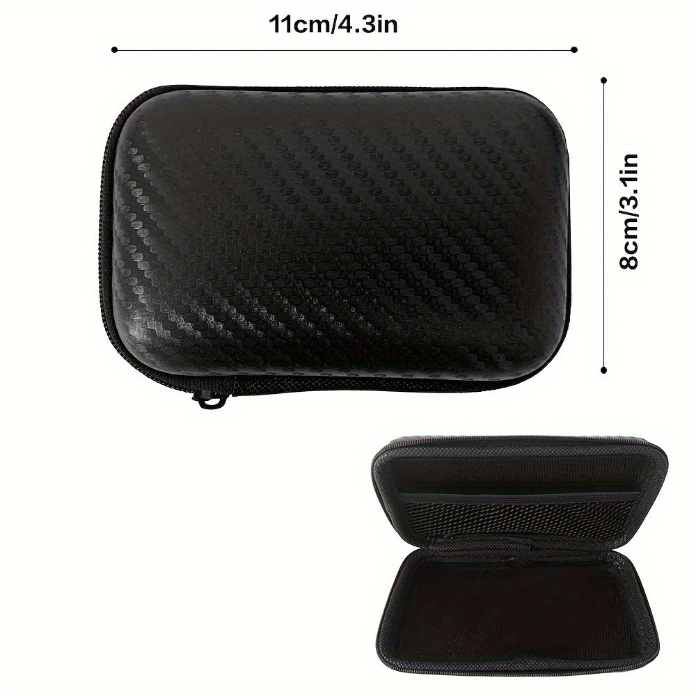 1Pc Bolsa de Almacenamiento EVA, Bolsa de Almacenamiento Portátil, Bolsa de Almacenamiento de Carcasa Dura, Bolsa para Auriculares, Bolsa para Cables, Suministros de Viaje al Aire Libre, Organización y Almacenamiento en el Hogar, Contenedores de Almacena