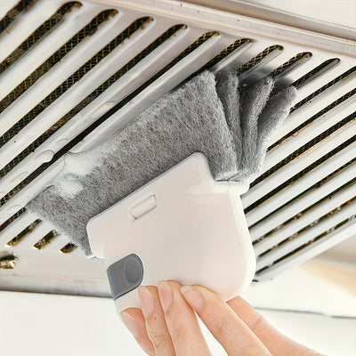 Escobilla Mágica para Limpieza de Huecos - Cepillo Multifuncional Portátil, Ideal para Marcos de Ventanas, Puertas Corredizas y Ranuras en Diversos Lugares. Recolector de Polvo Reutilizable para el Hogar