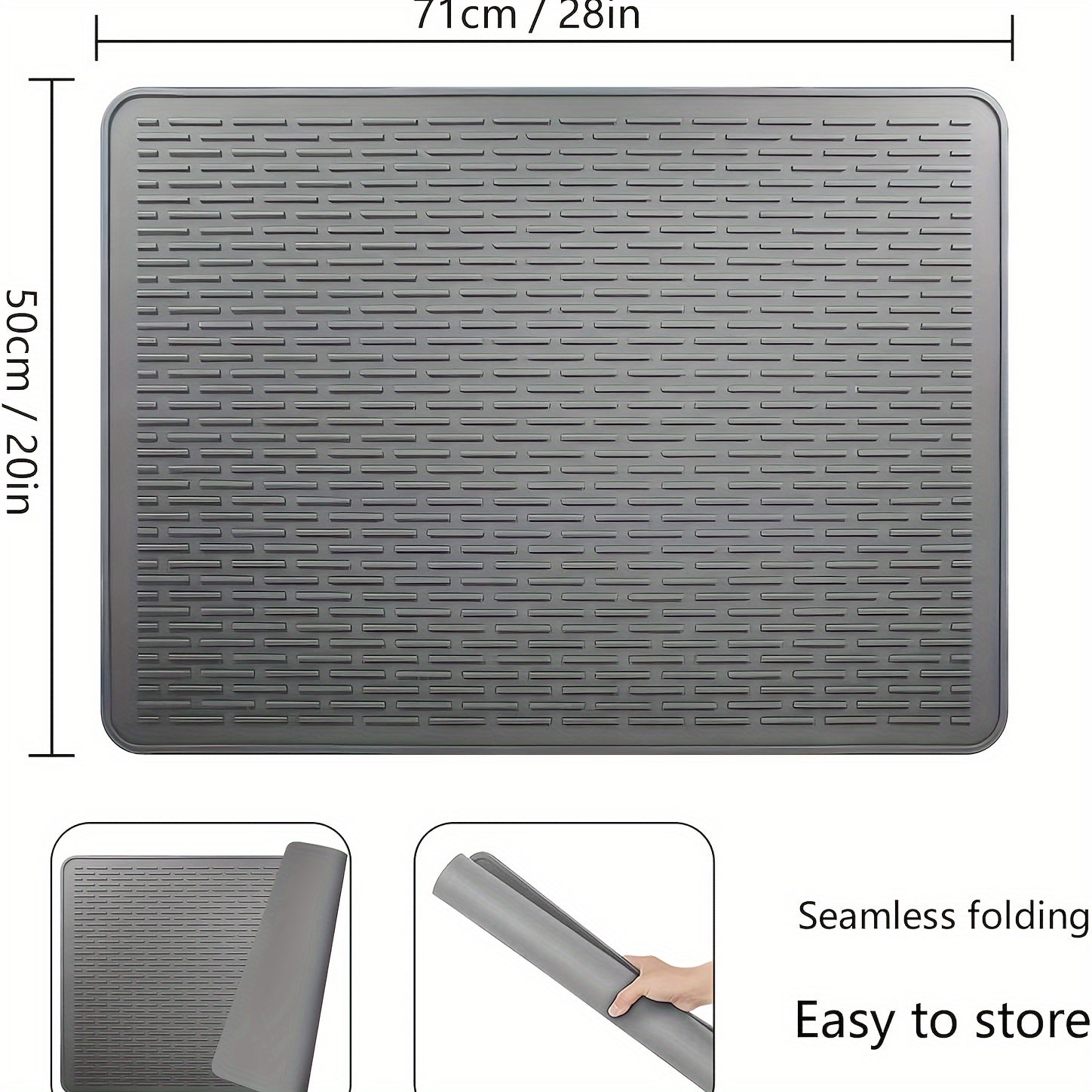 Protector de estufa de silicona, 71,12 x 50,8 cm, grande, antideslizante, resistente al calor, cubierta para encimera de cocina, almohadilla plana para campana extractora de vidrio para estufa eléctrica, kit de repuesto decorativo