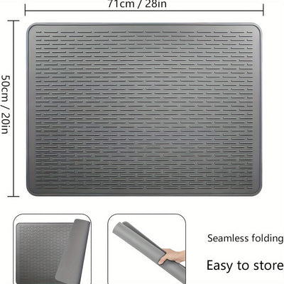 Protector de estufa de silicona, 71,12 x 50,8 cm, grande, antideslizante, resistente al calor, cubierta para encimera de cocina, almohadilla plana para campana extractora de vidrio para estufa eléctrica, kit de repuesto decorativo