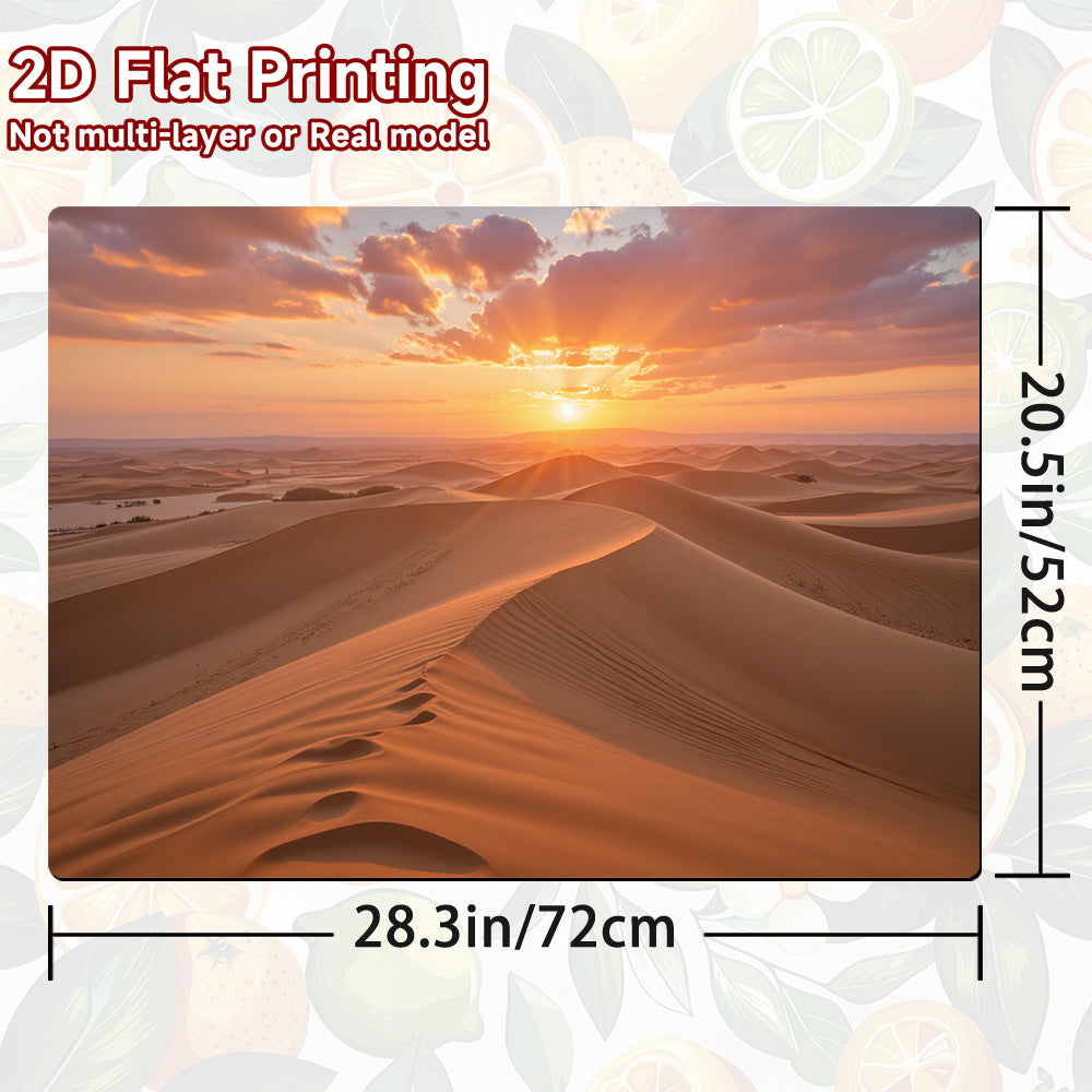 1pc Protector de Estufa - Diseño Atardecer en el Desierto con Dunas Doradas, Cubierta Resistente a Arañazos y Calor para Electrodomésticos - Compatible con Cocinas de Gas/Eléctricas, Hornos, Lavadoras, Secadoras - Superficie Fácil de Limpiar, Ajuste Perf