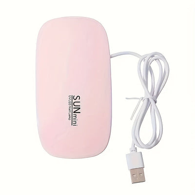Linterna semipermanente para uñas, lámpara profesional plegable USB, secador de uñas portátil para hogar y salón, ideal para gel y todo tipo de arte en uñas