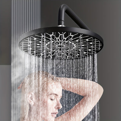 1 unidad de cabezal de ducha de lluvia de alta presión de 6 pulgadas, rociador redondo grande con control de temperatura ajustable, lujoso para una experiencia de ducha esponjosa tipo loto, ideal para renovar el baño