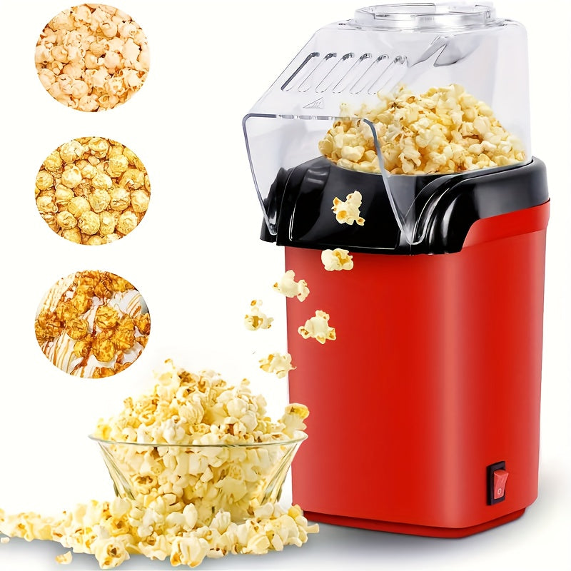 Fabricante de palomitas de maíz mini eléctrico estilo soplo, adecuado para hogares, cines y viajes en RV.