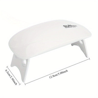 1/5/10pcs Lámpara Secadora de Uñas - Luz Plegable Portátil para Secado Rápido, Alimentada por USB con Adaptador, Rosa y Blanca, Para Uso en Casa y Salón, Cuerpo Ligero de Plástico, Diseño Compacto, Construcción Duradera, Manicura DIY