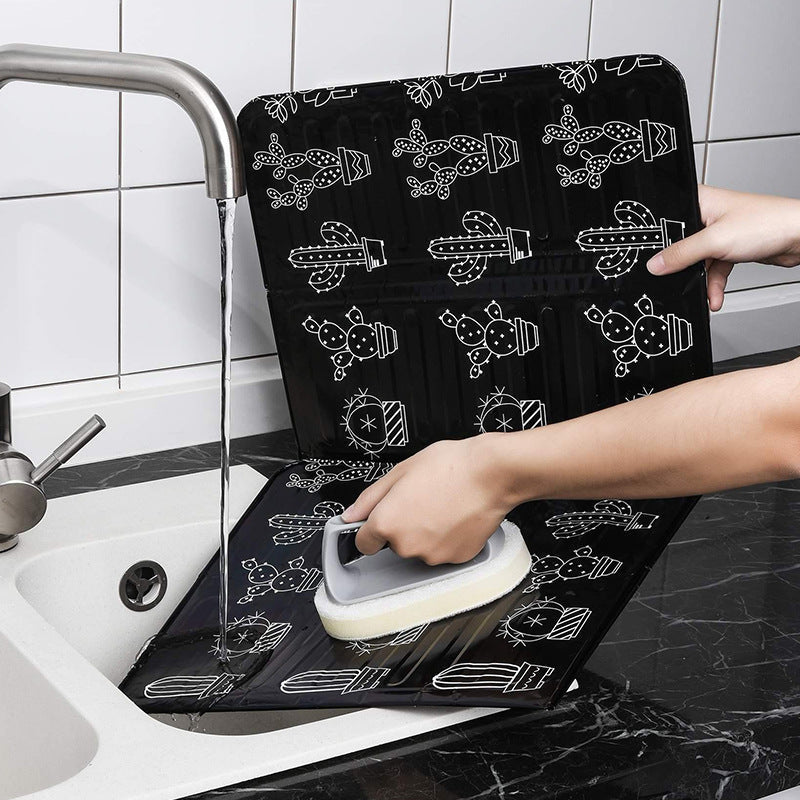 1 pieza de protector contra salpicaduras para estufa, con protección térmica, fácil instalación, reutilizable, disponible en 2 colores, pantalla anti-salpicaduras sin contacto alimentario, bloque plegable antigrasa para ollas y protección contra derrames