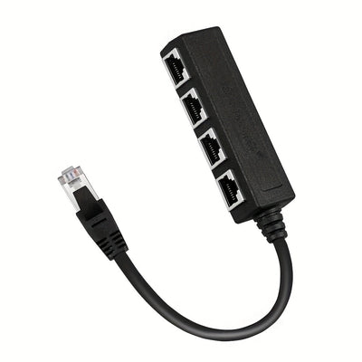 Divisor de Ethernet RJ45 1 Macho a 3 Puertos Hembra Adaptador de cable LAN RJ45, compatible con Cat5, Cat5e, Cat6, Cat7, Cat8, alimentado por USB, tensión de funcionamiento ≤36V, adecuado para SmartThings