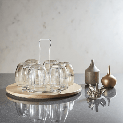 Soporte para vasos de acero inoxidable con drenaje, portavasos invertido, organizador de vidrios para encimera de cocina, ideal para cocinas, salones y bares