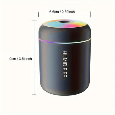 1pc de aceite esencial de aromaterapia difusor de niebla y humidificador con luz nocturna de cambio de color, función de niebla fría y promoción de la salud de las plantas - Refresque y purifique su habitación con una atmósfera tranquilizadora