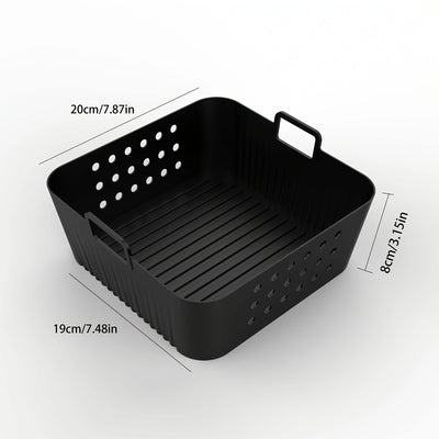 3 piezas/2 piezas/1 pieza, bandeja de silicona para hornear adecuada para freidoras de aire, compatible con modelos Philips HD9270, Nlnja AF180, AF140, con superficie antiadherente, fácil de usar en freidoras de aire, hornos, microondas, etc.