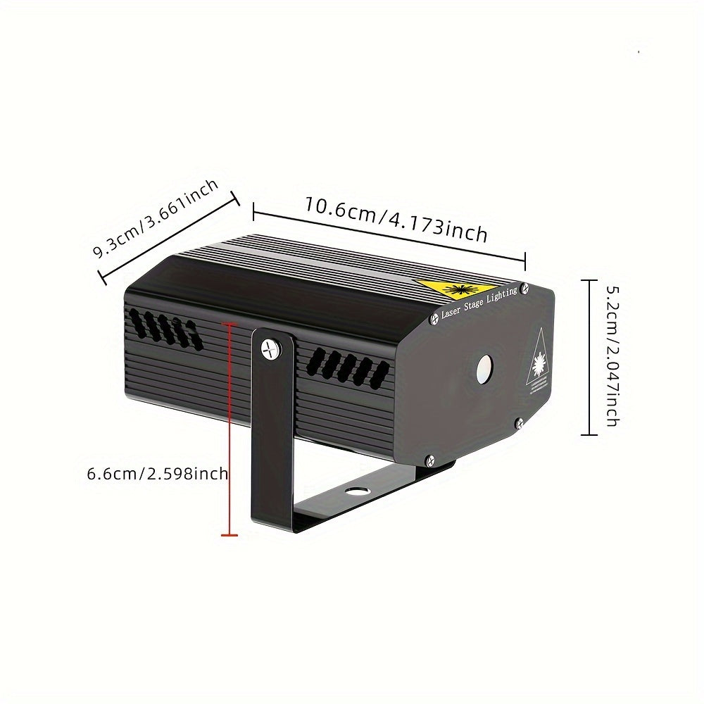Luces de fiesta, luces de discoteca, luz completa·luces de encuentro láser, luces de DJ con cable USB de 1 metro, luces de escenario, luces láser de discoteca, luces de fiesta multi-modo activadas por sonido para bar, cumpleaños, bodas, vacaciones, Navid