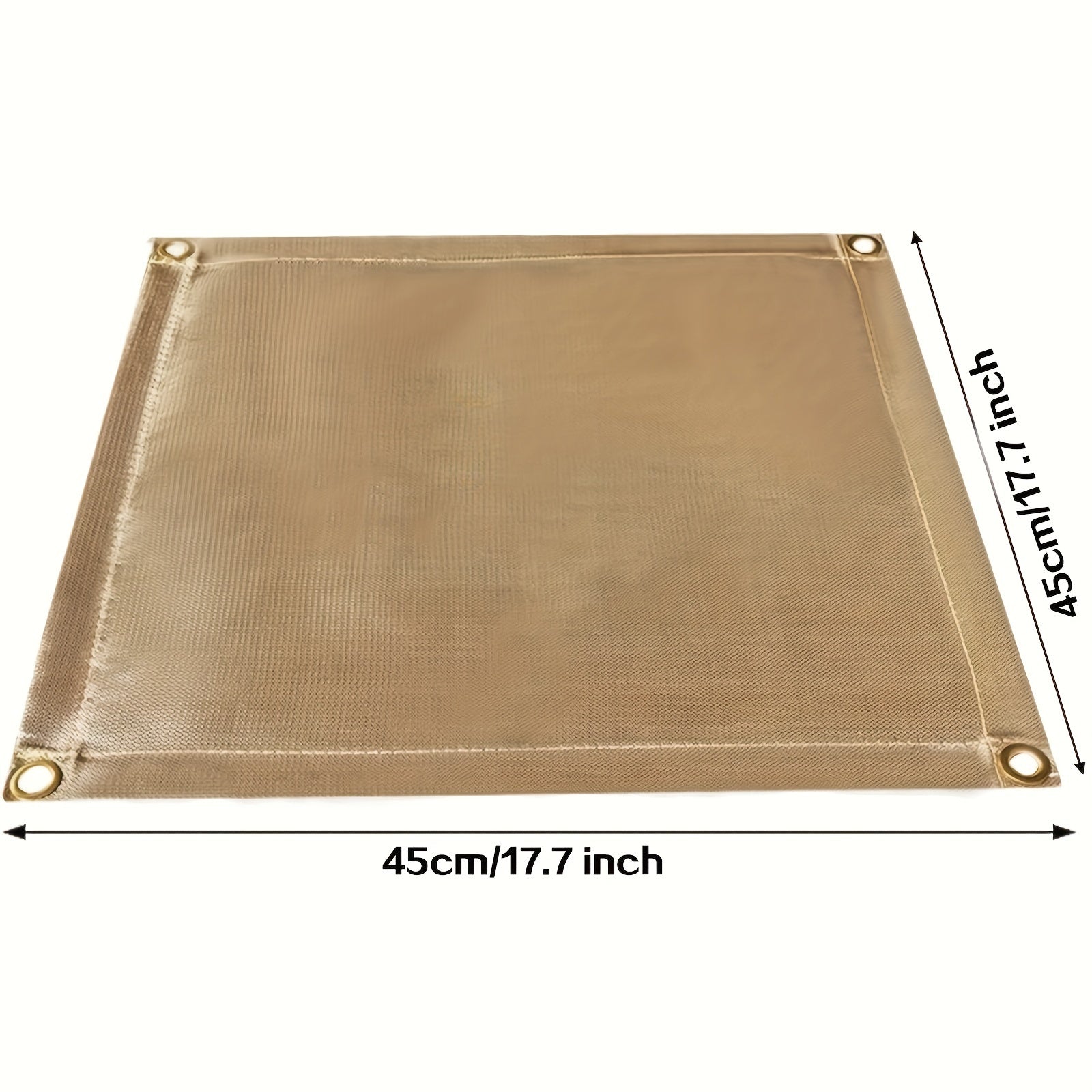 1pc FlameGuard Plus - Alfombrilla de fibra de vidrio aislada, reutilizable y portátil - Resistente al fuego, anti-escaldadura, resistente al calor y duradera para parrillas, pícnic al aire libre y protección de patio de cubierta
