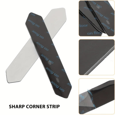 8/16 piezas de pinzas para alfombras, pegatinas antideslizantes y antiperforantes para alfombras, tiras con pegatinas para alfombras de esquinas afiladas, cinta para alfombras adecuada para madera dura y baldosas, almohadillas antideslizantes para alfomb