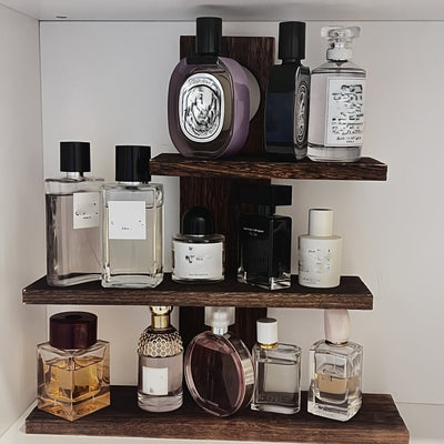 Estante de especias de cocina de madera dura estilo vintage con almacenamiento abierto - Ideal para exhibir juegos de té, tazas y persianas - Montaje en suelo, no necesita electricidad, perfecto para organizar cosméticos y perfumes, exhibición de juegos