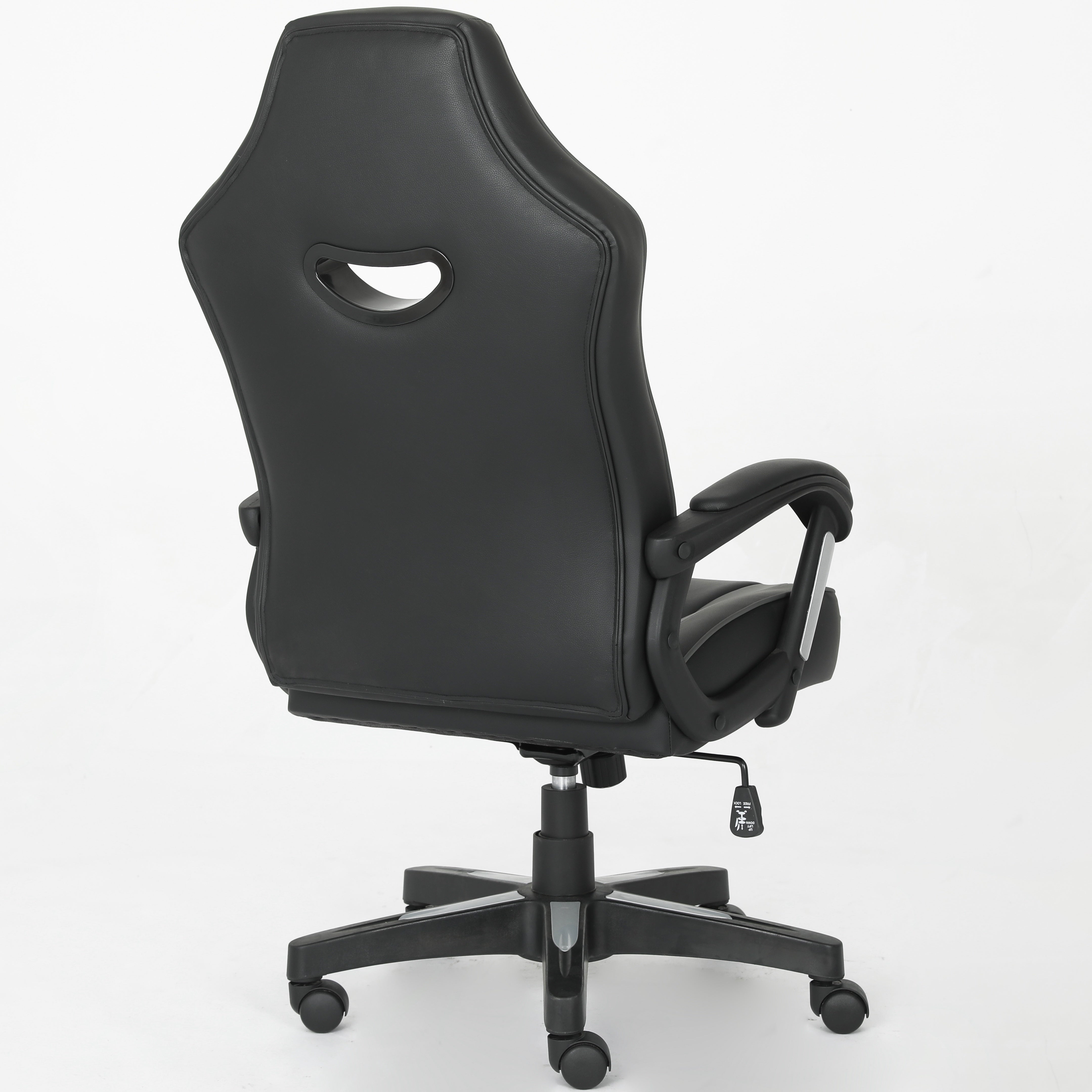 Silla de Juego Ergonómica con Acabado de Cuero Sintético - Silla de Oficina Estilo Carrera Ajustable con Soporte Lumbar y Apoyabrazos, Perfecta para Uso en Casa o Oficina