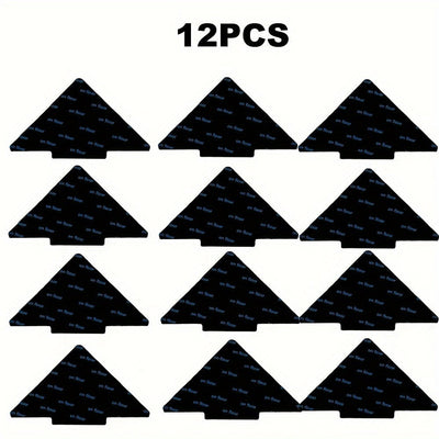 4/12/20pcs Pegatinas De Agarre En Forma De Árbol, Cintas Antideslizantes Para Pisos De Madera Y Baldosas, Cintas Reutilizables Y Lavables Para Alfombras De Área, Para Uso Doméstico