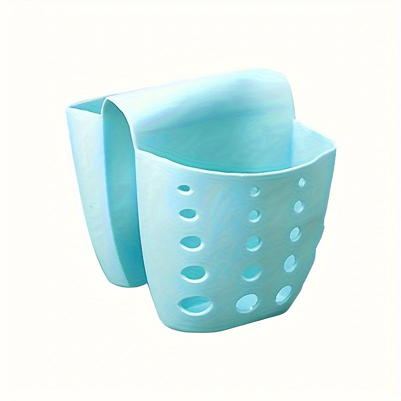 Soporte de Silicona para Esponja y Cesta de Desagüe - Correa Ajustable, Múltiples Compartimentos para Esponjas, Cepillos, Toallas y Utensilios, Organizador de Cocina Colorido para Almacenamiento en Fregadero, Soporte para Utensilios | Organizador Estilo