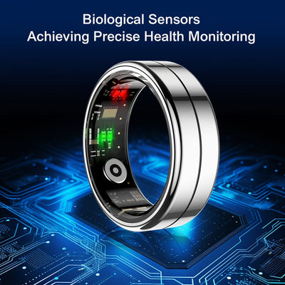 Anillo Inteligente Youth Demon - 5ATM de Alta Calidad con Control Táctil, Diseño Ligero y Modos Deportivos para Negocios, Fitness - Batería Magnética Recargable, Elegante con Detalles Rojos - Regalo Ideal para Entusiastas Tecnológicos