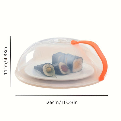 Protector de salpicaduras para microondas con ventilación - Material de PC grado alimenticio, cubierta segura para cocinar y calentar - Escudo contra aceite y conservador de vegetales para hogar y oficina - Regalo perfecto para Halloween y Navidad