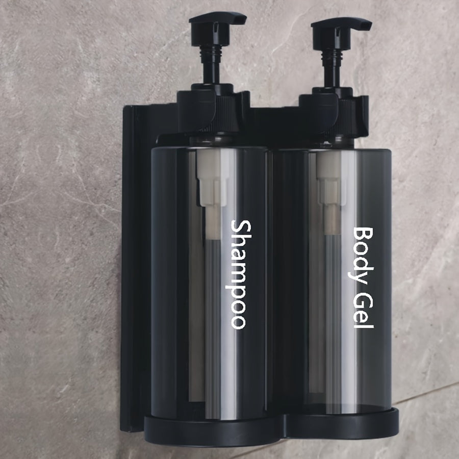 Dispensador de Jabón Montado en la Pared para Baño de Hotel, Gel de Ducha y Botella con Presión Manual