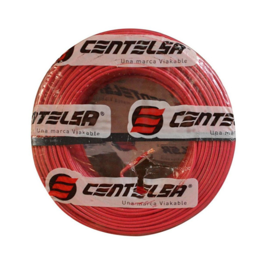 ALAMBRE CENTELSA N12 ROJO RLL X 500 MTRS
