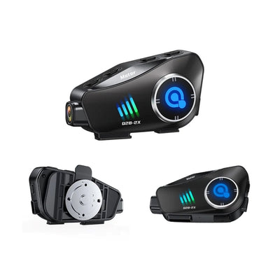 Intercomunicador Para Casco De Moto Con Cámara Q28-2X