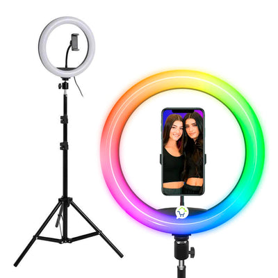 Aro De Luz 26cm Efectos RGB Flash + Trípode Fotografía MJ26