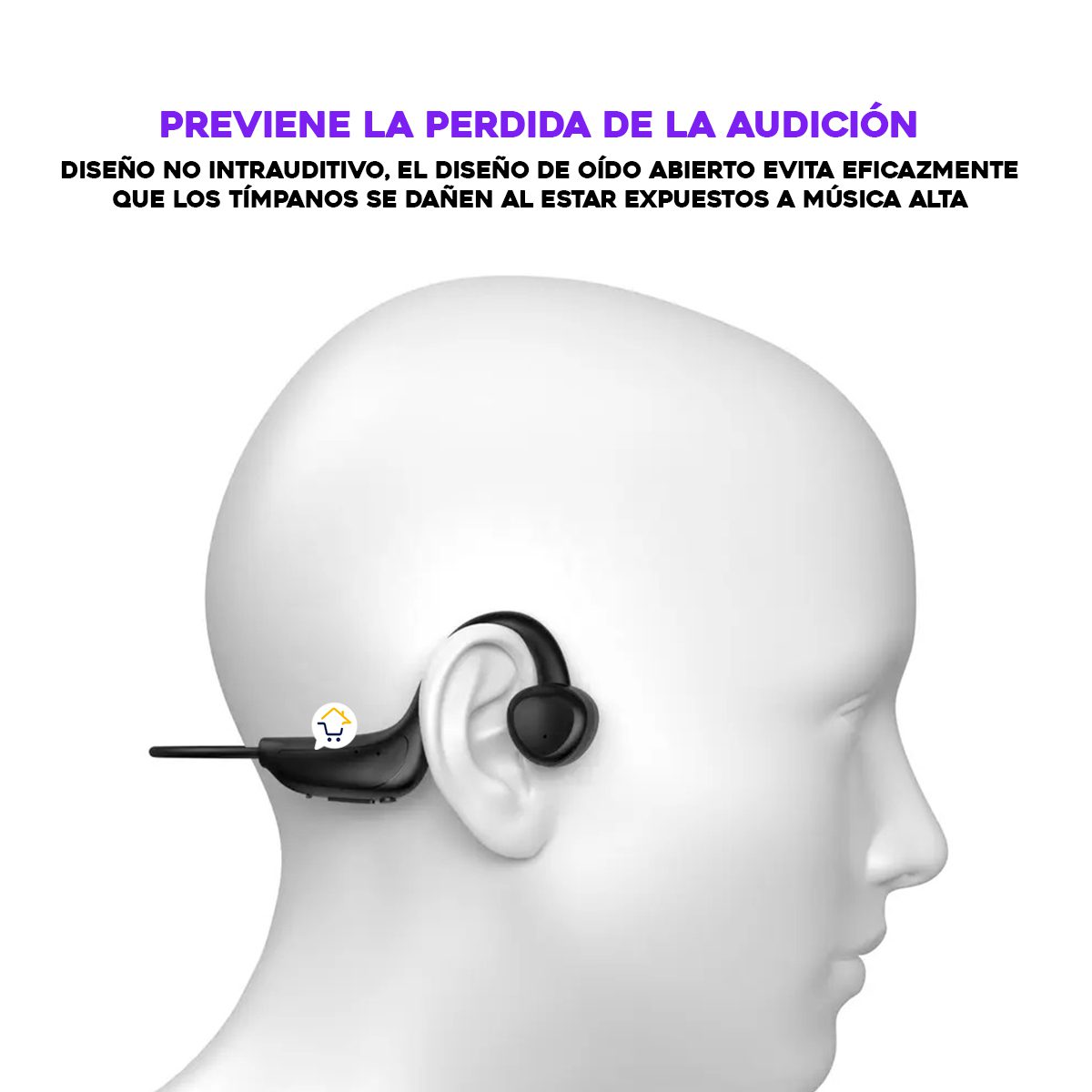 Audífonos Inalámbricos Conducción Ósea Open Ear Deportivos YYKQ36