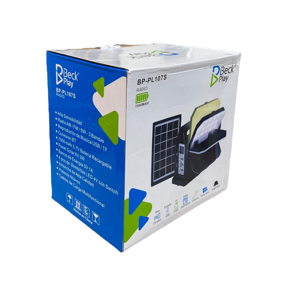 Planta Solar Recargable Bluetooth AM/FM BP-PL107S ¡Envió Gratis!