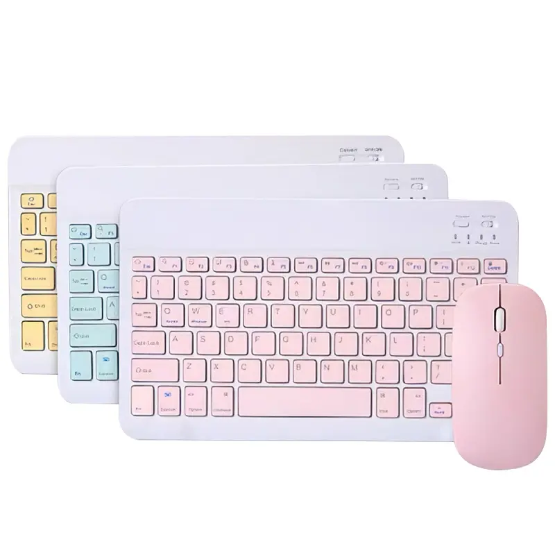 Combo Teclado Y Mouse Inalambrico Recargable Bluetooth BT209