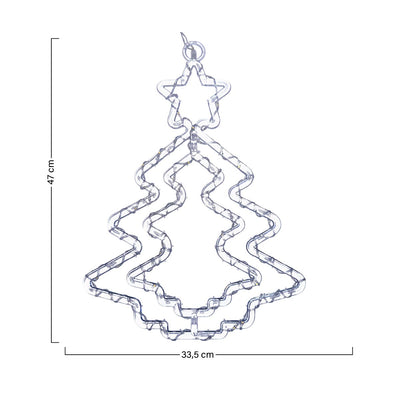 Figura Decorativa LED Árbol Navideño Luminoso 2225